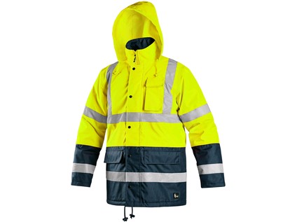 Bunda CXS OXFORD, výstražná, žluto-modrá, vel. L